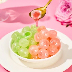 Kẹo Cứng Chanh Đào Nhân Chảy Chua Ngọt (Mix 2 Vị) – Túi 100g