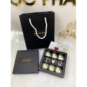 Hộp Socola 9 Viên Hộp Màu Đen – Tặng Kèm Túi & Thiệp